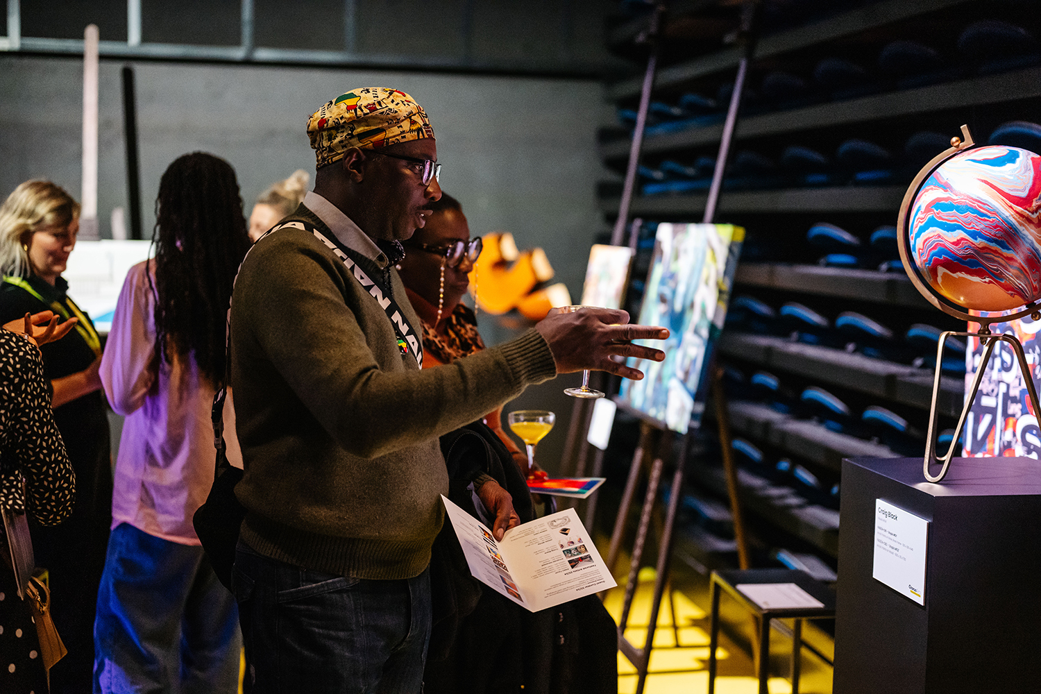Artist at the launch