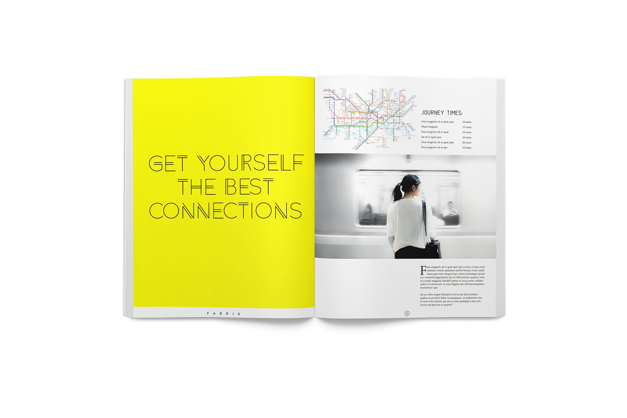 Fabrik double exposure campaign: connections