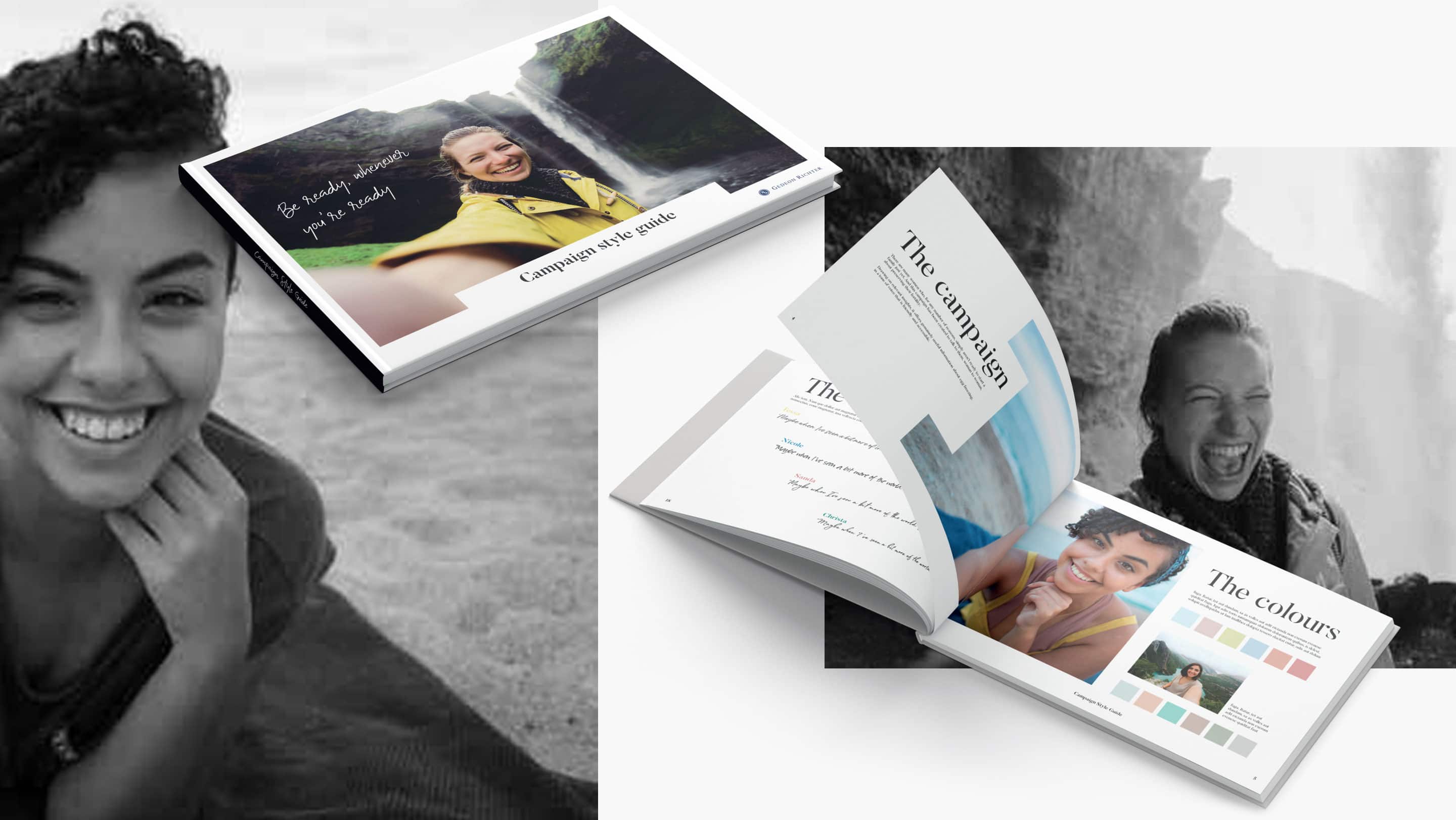 Brand book spreads