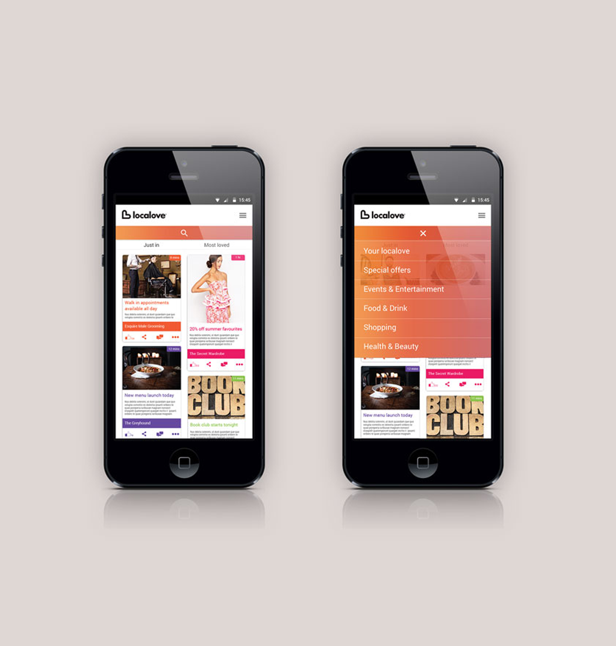 LL app in use