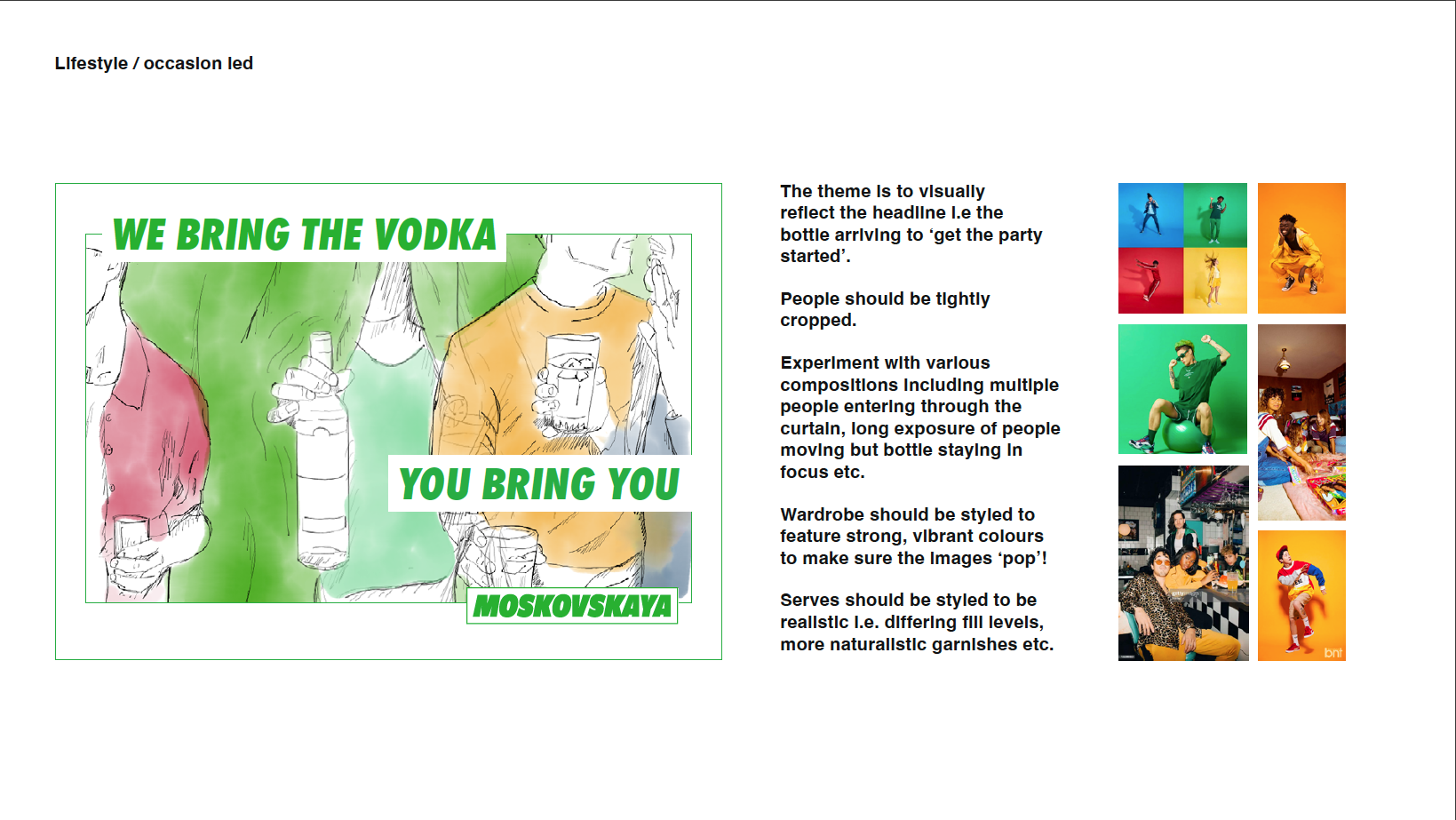 Lifestyle key visual layouts